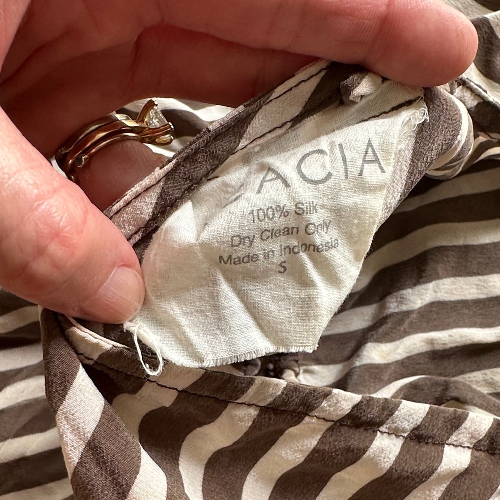 Acacia - Striped Jumpsuit in brown and cream striped - Picture 4 of 6